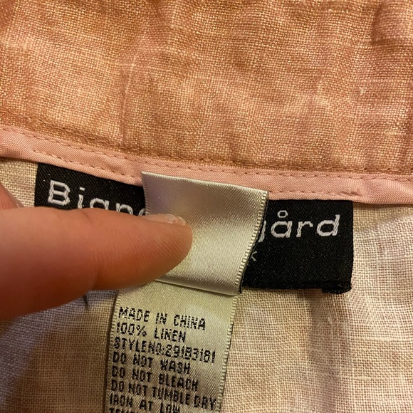 CAPRI!💙👖BIANCA NYGARD CROPS!👖💙10 RUN SMALL BEAUTIFUL METALLIC PEACH PINK EUC - Picture 10 of 16